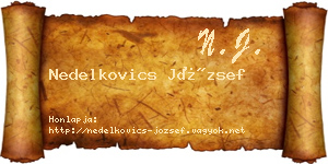 Nedelkovics József névjegykártya